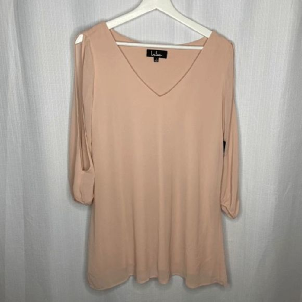 Lulus Shifting Dears Blush Pink Mini Dress